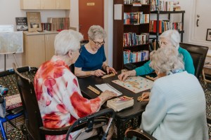 The residents of Orchard Gardens have many opportunities to stay connected within their community.