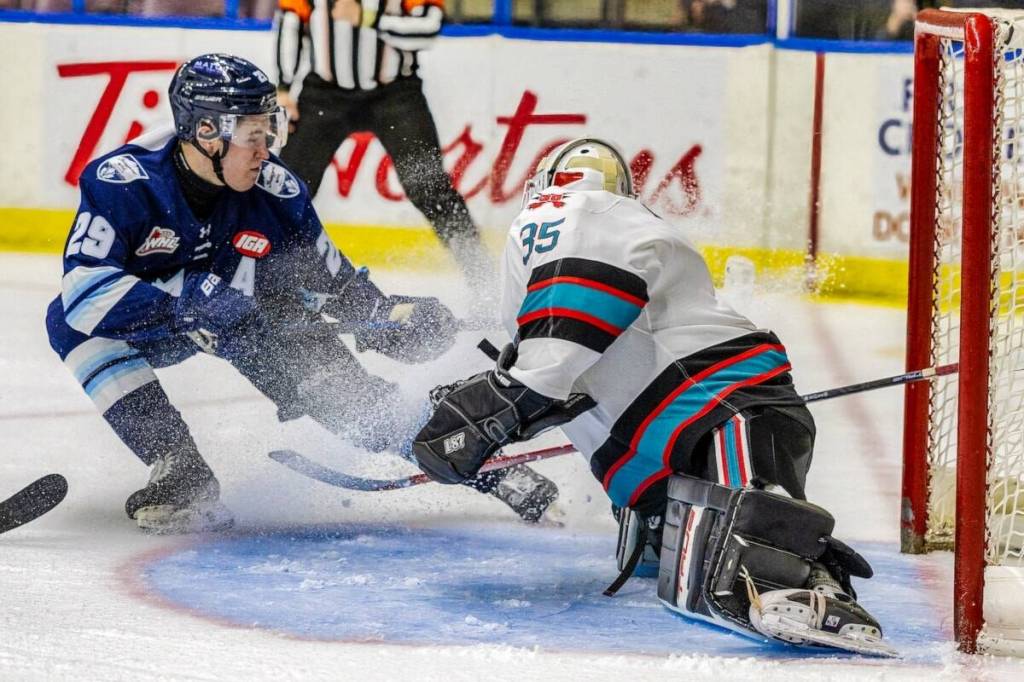 The Kelowna Rockets fell to the Penticton Vees 5-3 at the South Okanagan Events Centre on Saturday, Oct. 11.
