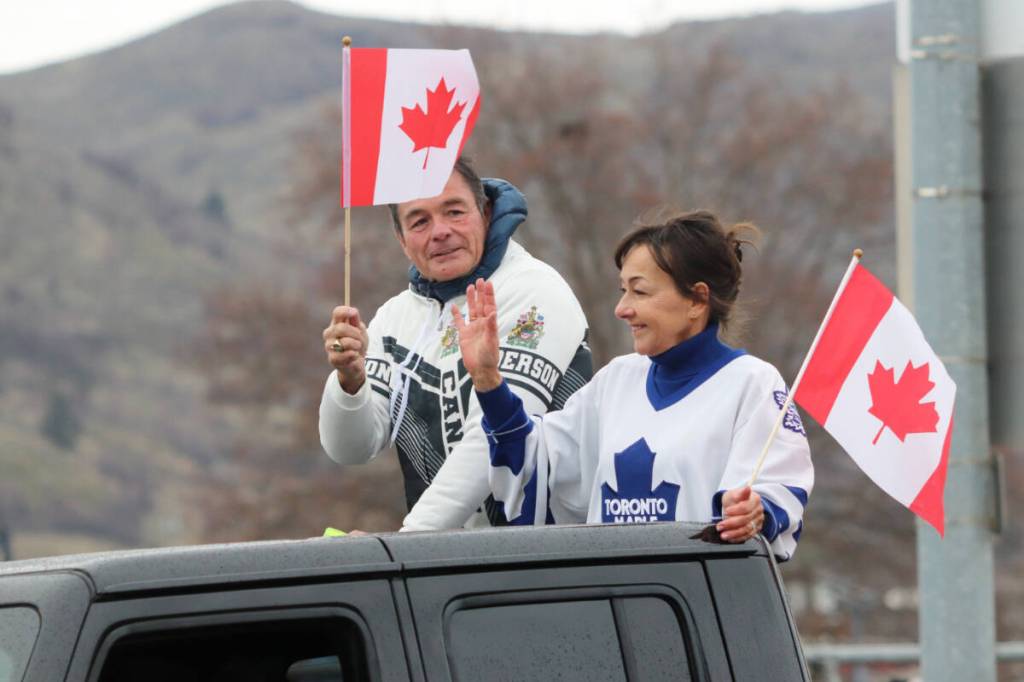 Vernon-Lake Country-Monashee MP Scott Anderson with wife Linda Leeson-Anderson. (Brendan Shykora/Morning Star)