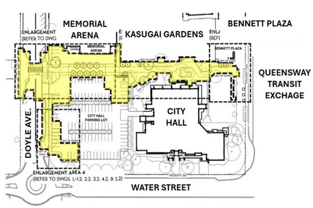 Traffic interruptions expected on Kelowna’s Doyle Avenue for South Art Walk project