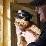 Whonnock resident Paul Stanley holds Sid, the honorary postmaster for the Whonnock Post Office. (Colleen Flanagan/The News)