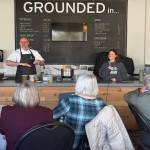 Chef Jeremy Luypen and Nutritionist Megan Pope leading Nourish and Thrive in West Kelowna on March 9, 2026. (Brittany Webster/Black Press)